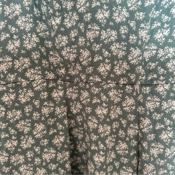 Trixxi Floral Off Shoulder Fit & Flare Dress Green Cottagecore Summer Dress XS - Picture 2 of 11